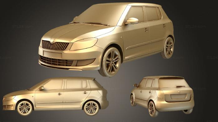 Vehicles (Skoda Fabia 2011, CARS_3427) 3D models for cnc